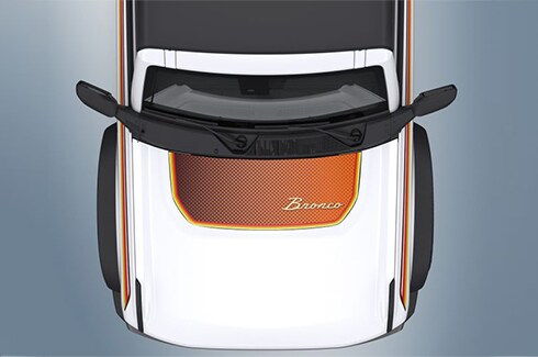 Discover Ford Bronco Accessories in PR, Ford Custom Graphics - Hood Cowl/Stripes, Retro Design By Visco